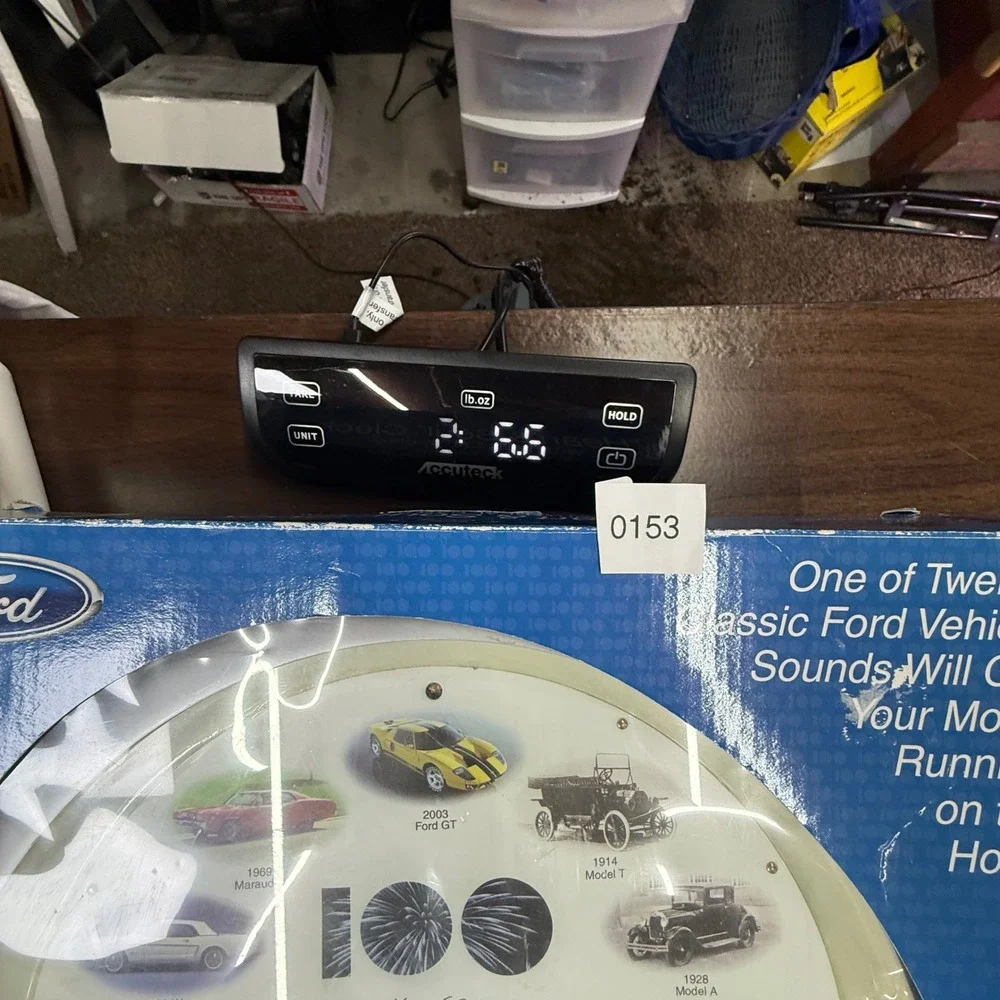 Ford‎ Wall Clock Blue 100th Anniversary Heart & Soul Real Car Sounds